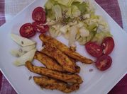 Una foto di pollo al limone