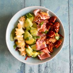A picture of Tomato, Serrano Ham and Melon Salad.