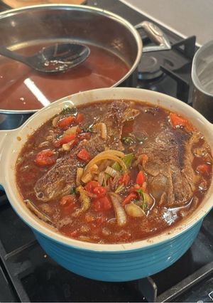 A picture of Pot roast beef brisket.