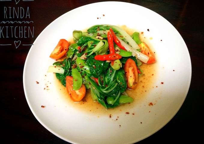 Cara Gampang Membuat Cah Pokcoy, Capri Boncabe yang Lezat