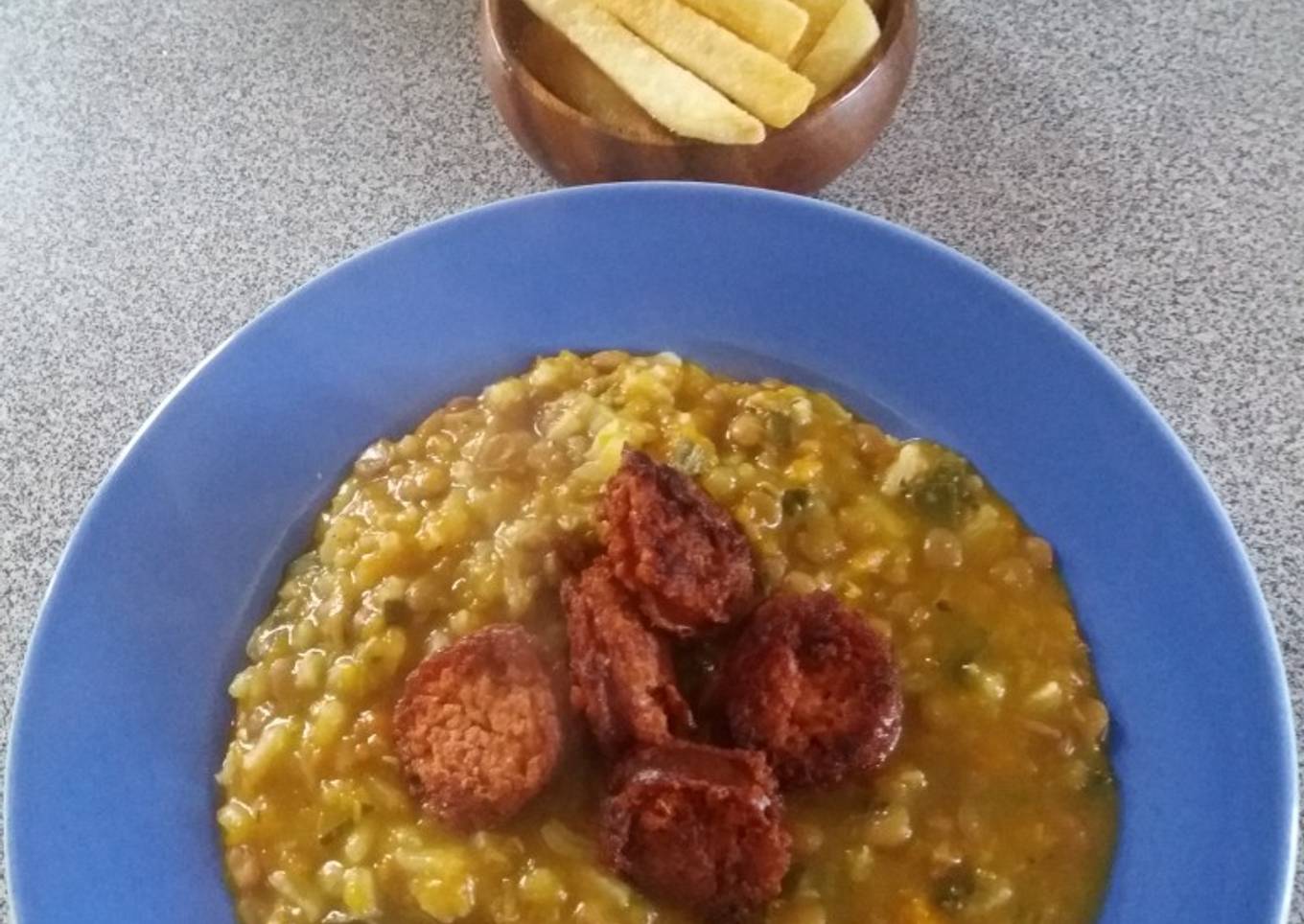 Lentejas con "regalo"