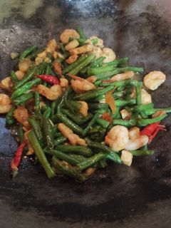 Foto resep Tumis kacang panjang tempe udang