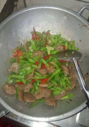 Foto resep Tumis buncis campur bakso