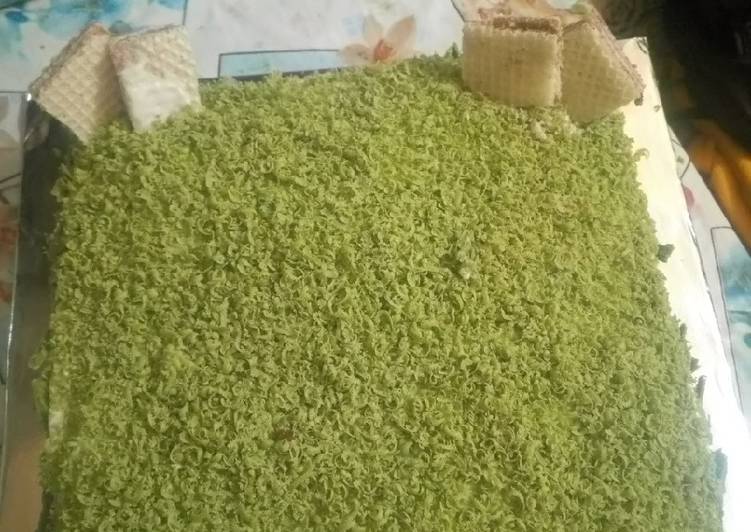 Resep Kue tart greentea(blackforest greentea) #momenmanis #siapramadan yang Lezat