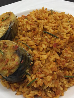 A picture of Jollof rice.