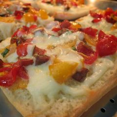 A picture of Quick & Easy Fresh Tomato Focaccia Pizza.