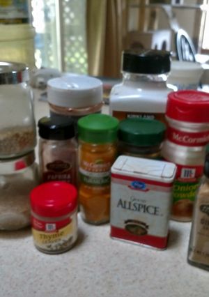 A picture of Spice Blends: Berbere, Dukkah, Ras El Hanout and Za'atar.