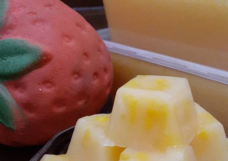Bagaimana Membuat Pudding mangga vla creamy Anti Gagal
