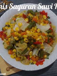 Foto resep Tumis Sayuran Sawi Putih