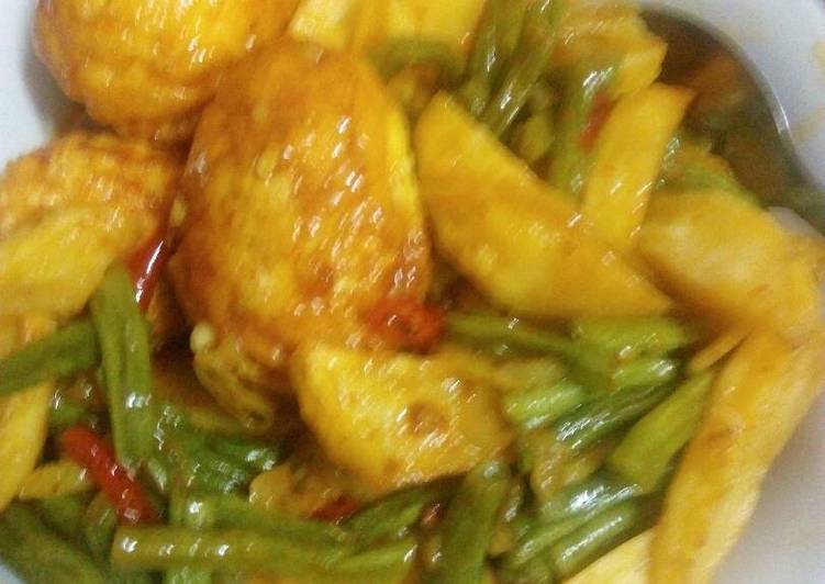 Resep Tumis buncis kentang telor, Enak Banget
