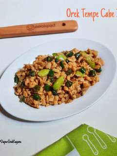 Foto resep 828. Orek Tempe Cabe Ijo