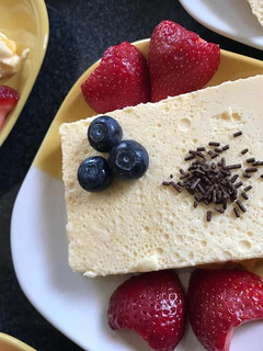 Una foto de Mousse de durazno