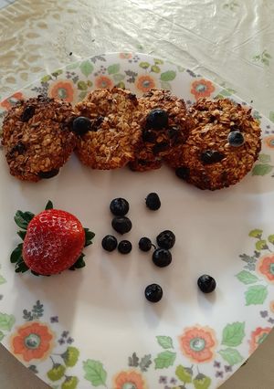 Una foto de Galletas de avena en freidora de aire