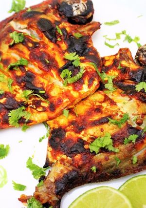 A picture of Grilled Masala Pomfret.