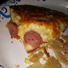 A picture of Hot link quiche.