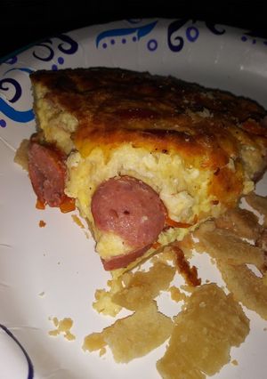 A picture of Hot link quiche.