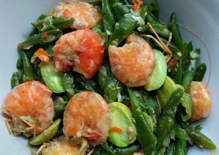 Oseng Kacang Panjang Udang