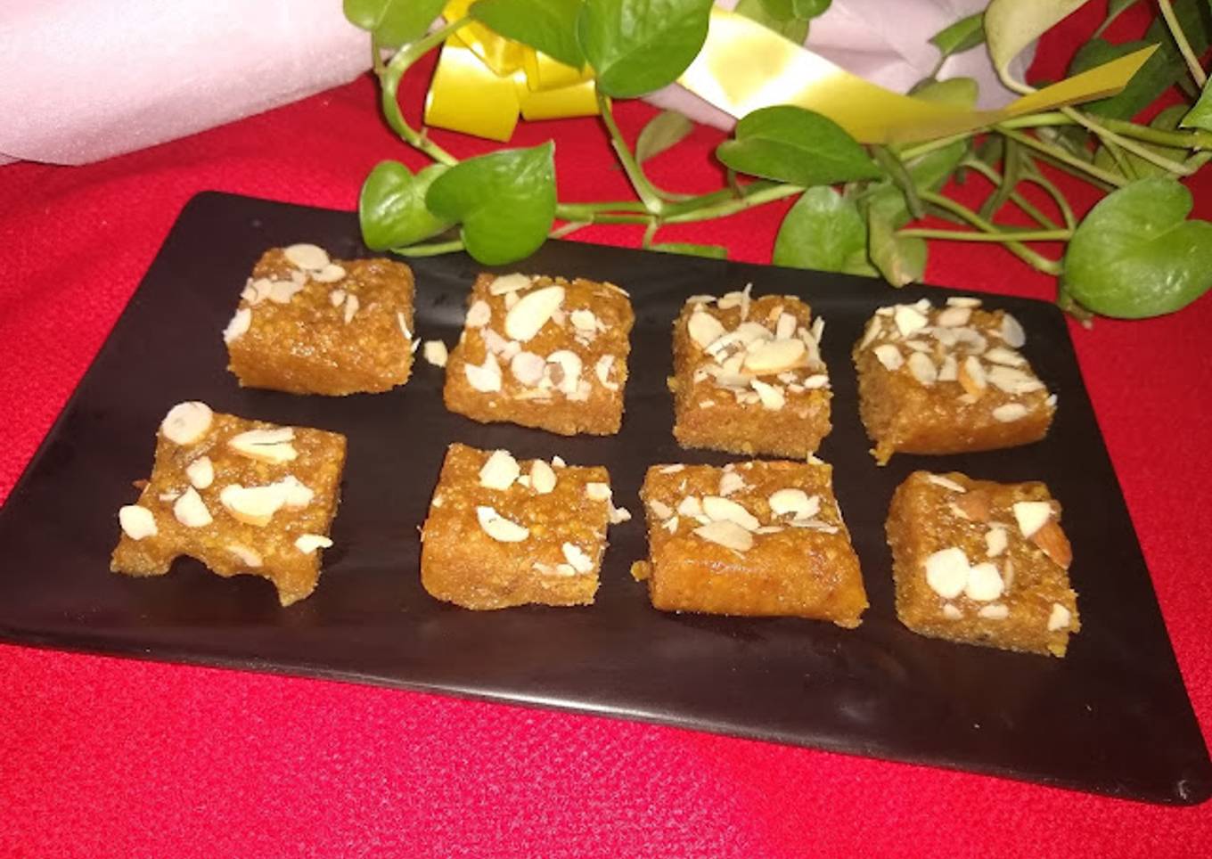 Besan malai burfi