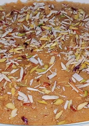 A picture of Moong dal Halwa.