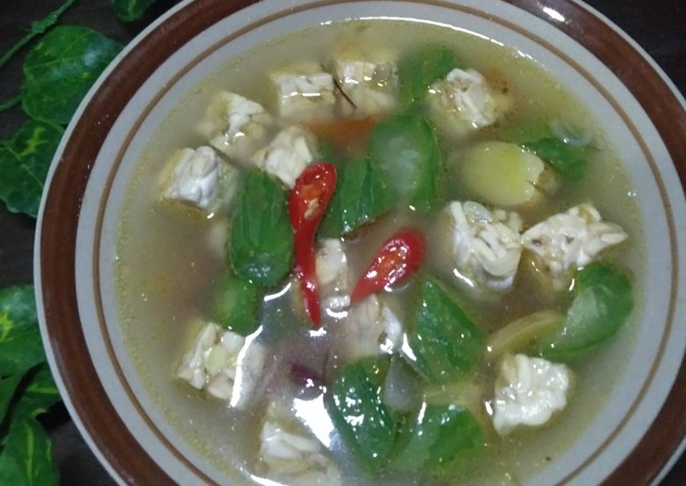 Sayur emes tempe bening