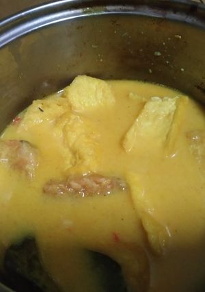 Foto resep Sayur tahu tempe kuah santan