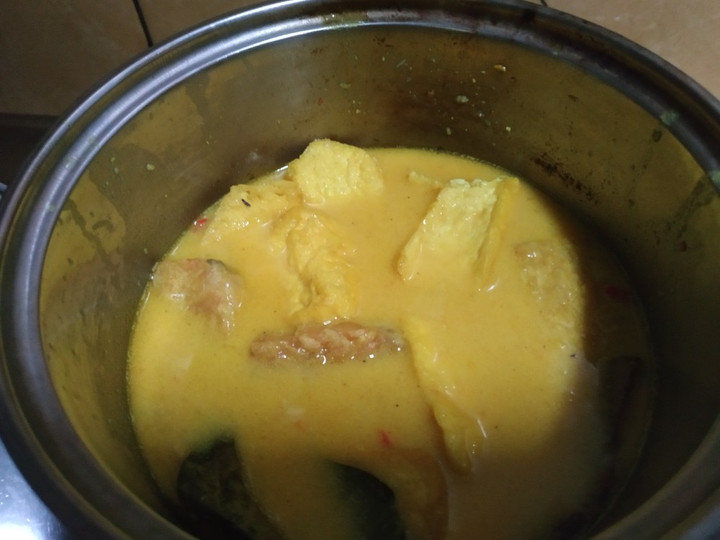 Resep Sayur tahu tempe kuah santan, Enak Banget