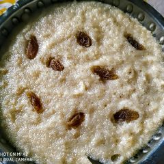 Semolina halwa A picture of Semolina halwa.