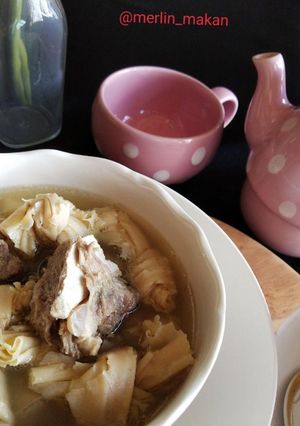 Foto resep Sup iga+kembang tahu