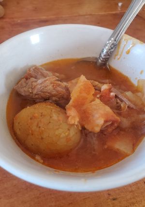 Una foto de Entomatado de res