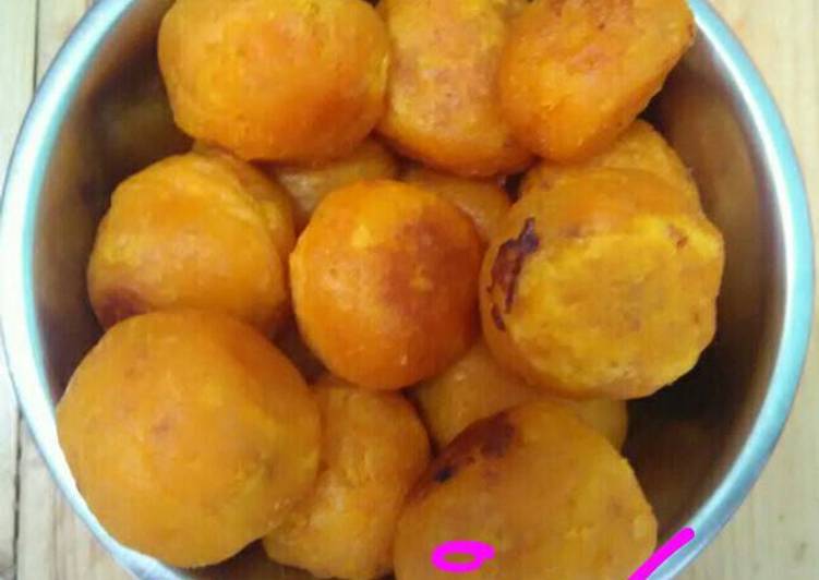 Bola ubi isi wafer susu