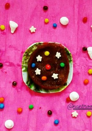 A picture of Butter biscuit almond cake 🍰/no oven, eggless cake.