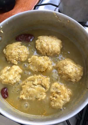 Una foto de Albóndigas de pollo en salsita verde