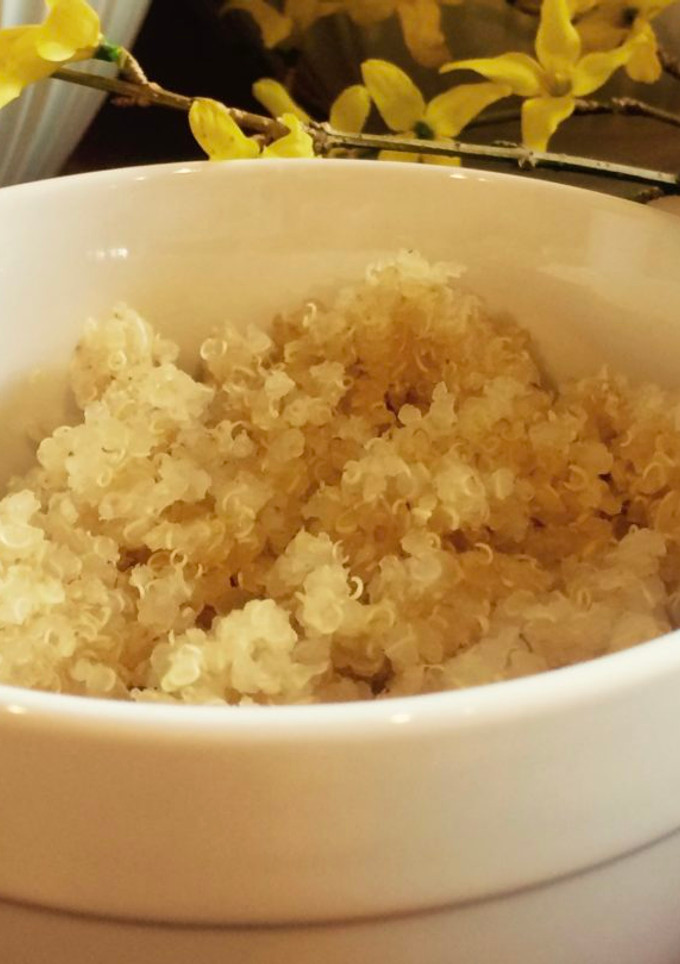 Una foto de Quinoa con leche de vainilla
