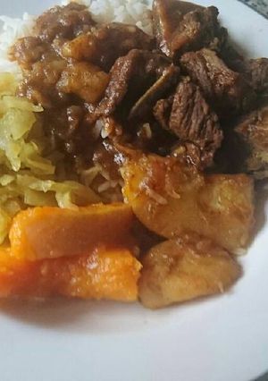 A picture of My simple beef stew.