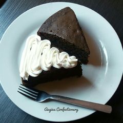 A picture of Chocolate mud cake.