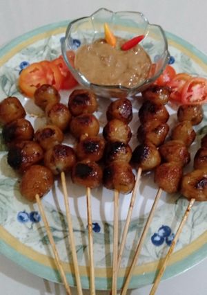 Foto resep Cilok Ayam Cocol Bumbu Kacang