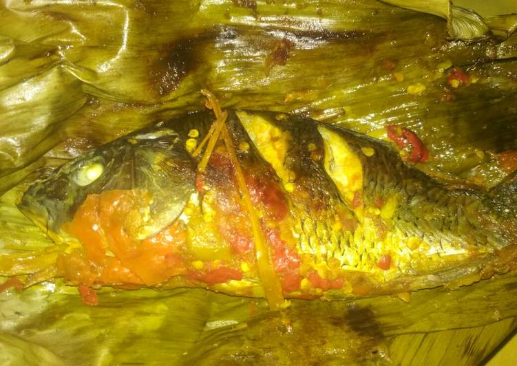 Resep Pepes ikan mas pedes mercon yang lezat Untuk Jualan