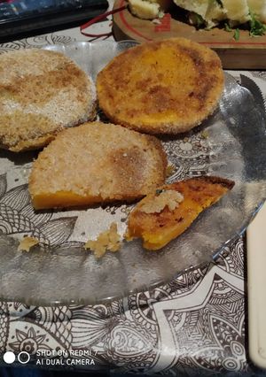 Una foto de Milanesas de calabaza