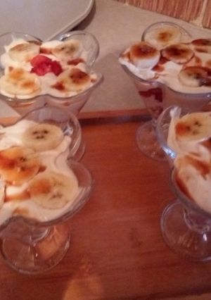 صورة لوصفة تحلية الموز وكرام ديسار