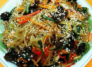 Foto resep Japchae with beef korean noodle 🍝 (pr_asianfood)