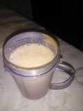 Batido de mantequilla de maní banano y chocolate