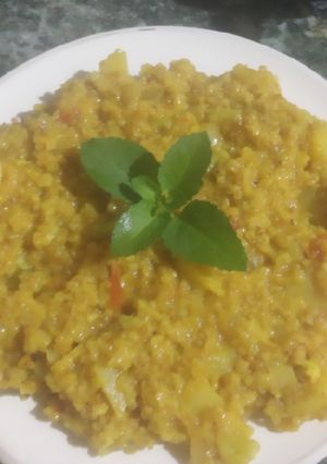 वेज दलिया पोहा (veg daliya poha recipe in Hindi) रेसिपी मुख्य फोटो