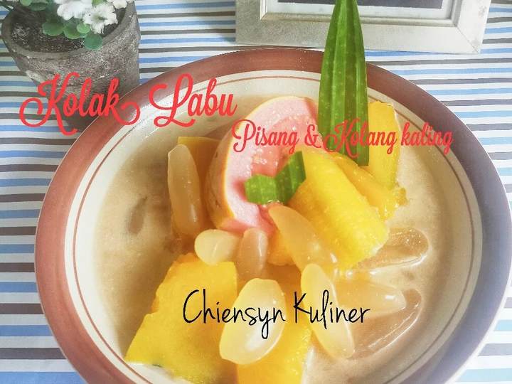 Langkah Gampang Menyiapkan Resep  Kolak Labu Kuning dengan Pisang &amp;amp; Kolang kaling yang Lezat, Enak
