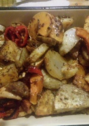 Una foto de Verduras al horno