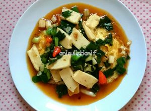 Foto resep Telur+bakso kepiting saus tiram