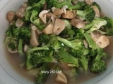 Brokoli cah jamur
