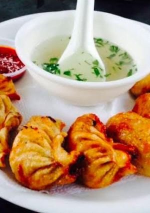 A picture of Chicken fried Momo.