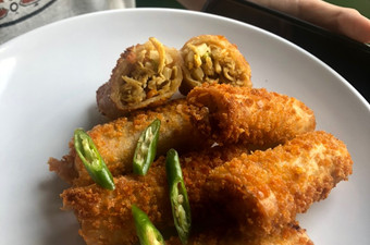 Resep Lumpia rebung ayam Irit Anti Gagal