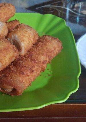 Foto resep Roti Tawar gulung sosis keju