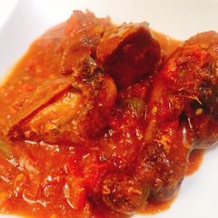 A picture of Fried chicken stew.